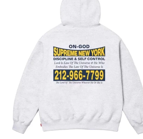 GOD Sapphire Black&Grey SWEATSHIRT ON S XL M HOODED FW24 L 0525